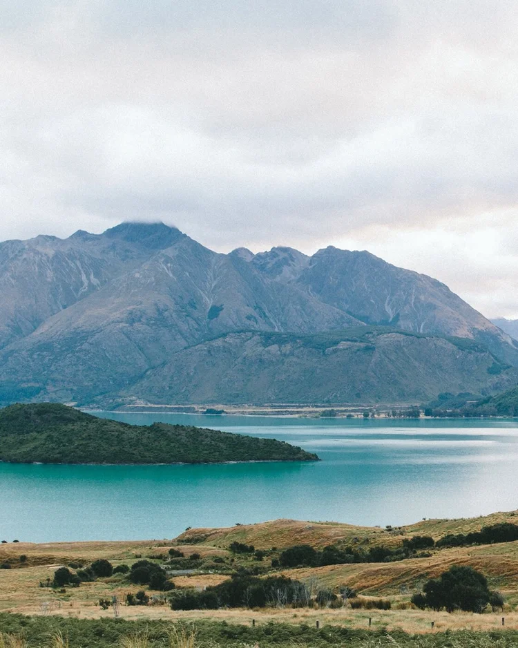 Mountain lake landscape